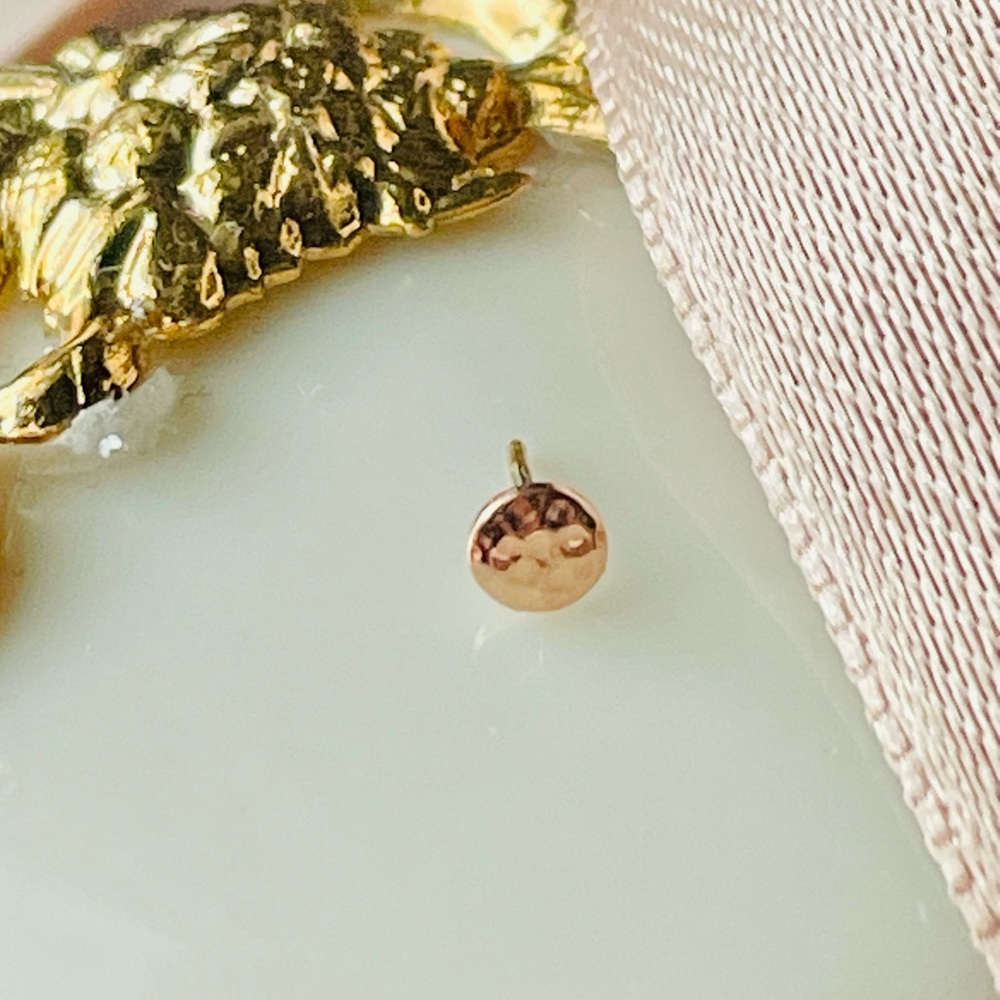 BVLA Hammered Disc Rose Gold 3mm